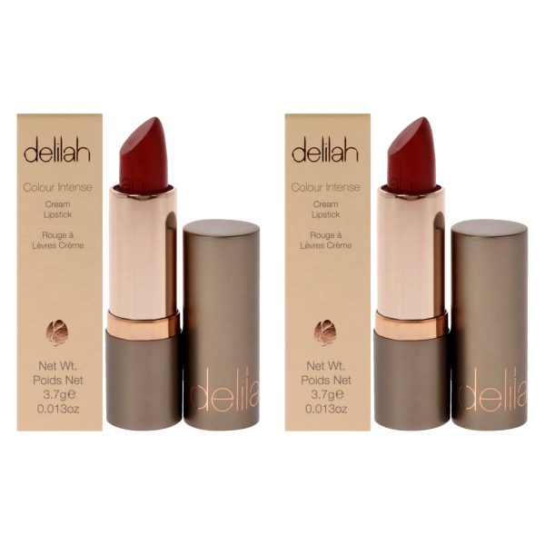 Delilah Colour Intense Cream Lipstick - Floozy by Delilah for Women - 0.13 oz Lipstick - Pack of 2 Supply