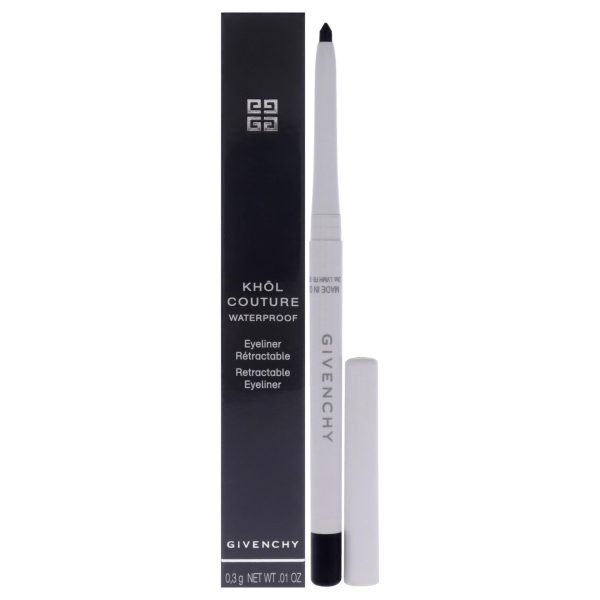 Givenchy Khol Couture Waterproof Retractable Eyeliner - 01 Black by Givenchy for Women - 0.01 oz Eye Pencil Hot on Sale