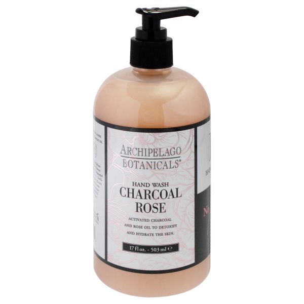 Archipelago Botanicals Hand Wash - Charcoal Rose by Archipelago Botanicals for Unisex - 17 oz Hand Wash Hot on Sale