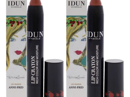 Idun Minerals Lip Crayon - 402 Anni-Frid by Idun Minerals for Women - 0.09 oz Lipstick - Pack of 2 on Sale