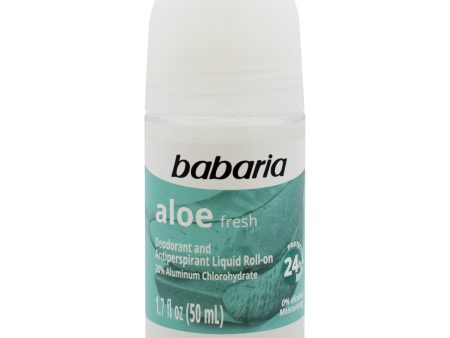 Babaria Aloe Fresh 24H Protection Deodorant and Antiperpirant by Babaria for Women - 1.7 oz Deodorant Roll-On Supply