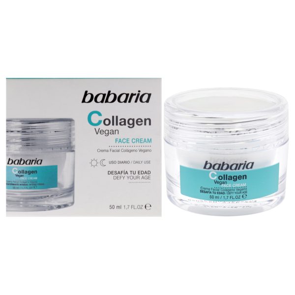 Babaria Collagen Vegan Face Cream by Babaria for Unisex - 1.7 oz Cream For Cheap