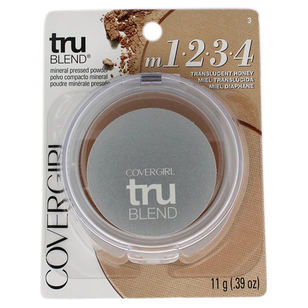 Covergirl TruBlend Pressed Powder - M1.2.3.4 Translucent Honey by CoverGirl for Women - 0.39 oz Powder Hot on Sale