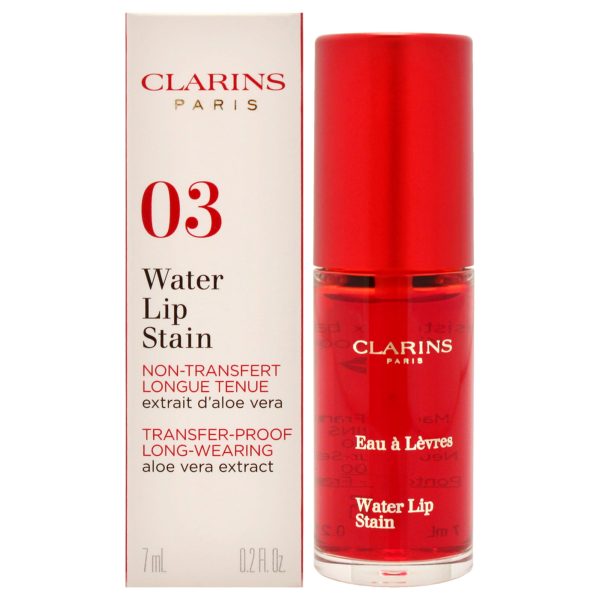 Clarins Water Lip Stain - 03 Red Water by Clarins for Women - 0.2 oz Lipstick Sale