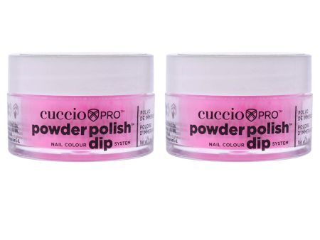 Cuccio Pro Pro Powder Polish Nail Colour Dip System - Bright Neon Pink by Cuccio Pro for Women - 0.5 oz Nail Powder - Pack of 2 For Cheap