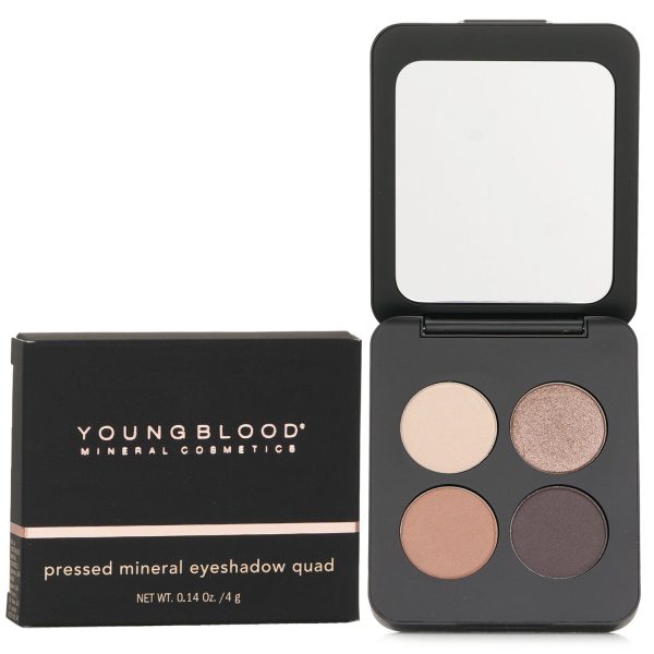 Youngblood Pressed Mineral Eyeshadow Quad - # Taupe Smoke  4g Online Hot Sale