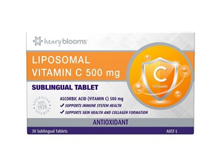 Henry Blooms Liposomal Vitamin C 500mg Sublingual 30t For Cheap