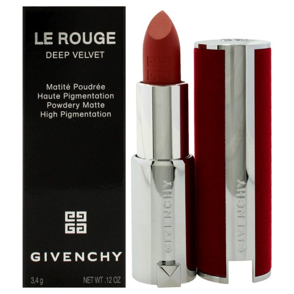 Givenchy Le Rouge Deep Velvet Matte Lipstick - 34 Rouge Safran by Givenchy for Women - 0.12 oz Lipstick Online now