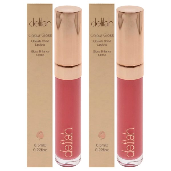 Delilah Ultimate Shine Lip Gloss - Amalie by Delilah for Women - 0.22 oz Lip Gloss - Pack of 2 Online now