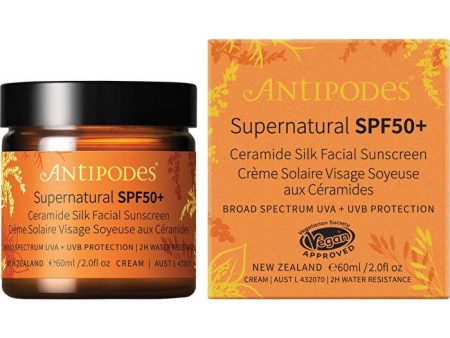 Antipodes Supernatural SPF50+ Ceramide Silk Sunscreen 60ml Sale