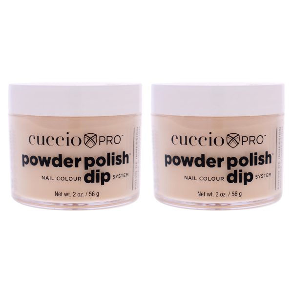 Cuccio Pro Pro Powder Polish Nail Colour Dip System - Flattering Peach by Cuccio Pro for Women - 0.5 oz Nail Powder - Pack of 2 Fashion