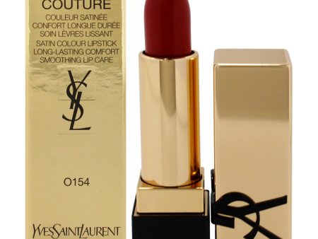 Yves Saint Laurent Rouge Pur Couture Satin Lipstick - O154 Orange Fatal by Yves Saint Laurent for Women - 0.13 oz Lipstick Sale