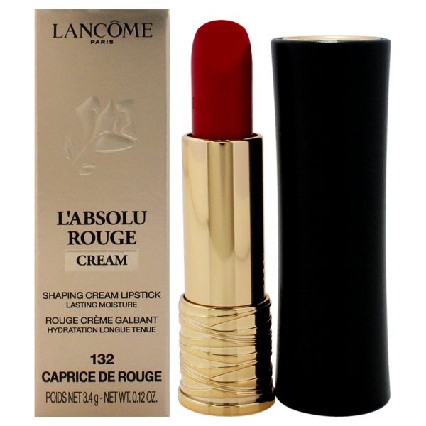 Lancome LAbsolu Rouge Cream Lipstick - 132 Caprice De Rouge by Lancome for Women - 0.12 oz Lipstick For Sale