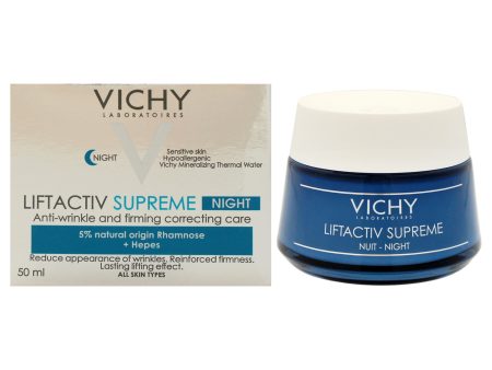 Vichy Laboratories LiftActiv Supreme Night Anti-Wrinkle an Firming Correcting Care by Vichy Laboratories for Unisex - 1.7 oz Cream For Cheap