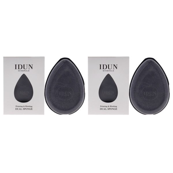 Idun Minerals Primer and Blotting Dual Sponge - 049 by Idun Minerals for Women - 1 Pc Sponge - Pack of 2 Online Hot Sale