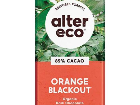 Alter Eco Chocolate Organic Dark Orange Blackout 12x75g Online Sale