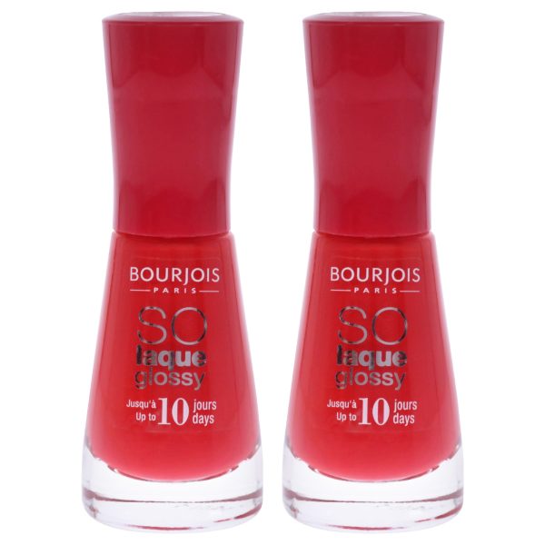 Bourjois So Laque Glossy - 02 Prepphibiscus by Bourjois for Women - 0.3 oz Nail Polish - Pack of 2 Online now