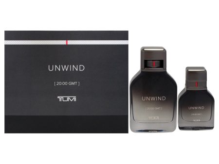 Tumi Unwind by Tumi for Men - 2 Pc Gift Set 3.4oz EDP Spray, 1oz EDP Spray For Discount