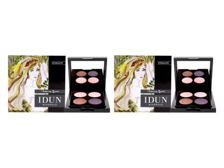 Idun Minerals Eyeshadow Palette - 405 Norrlandssyren by Idun Minerals for Women - 4 x 0.03 oz Eye Shadow - Pack of 2 For Cheap