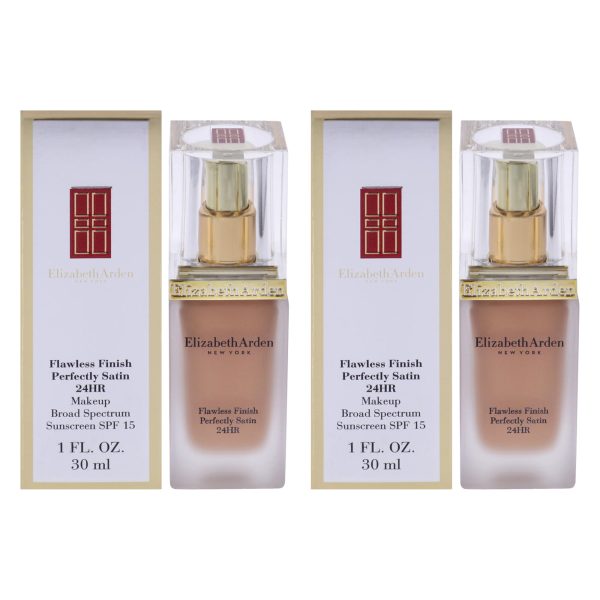 Elizabeth Arden Flawless Finish Perfectly Satin 24HR Makeup SPF 15 - 14 Caramel by Elizabeth Arden for Women - 1 oz Foundation - Pack of 2 Online