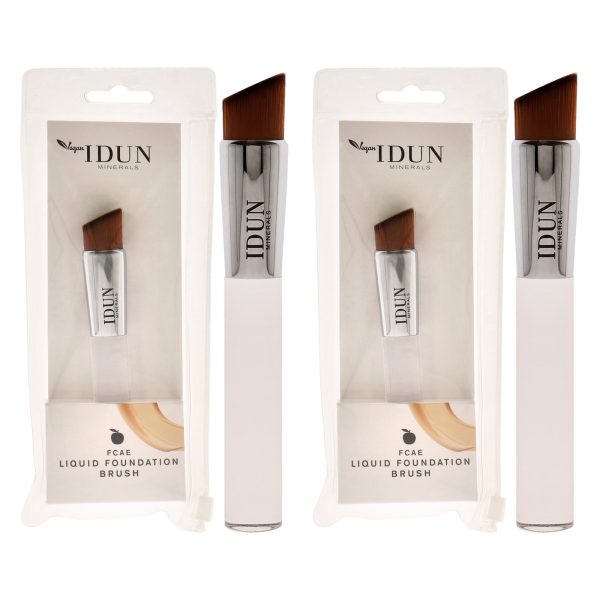 Idun Minerals Liquid Foundation Brush - 004 by Idun Minerals for Women - 1 Pc Brush - Pack of 2 Online Hot Sale