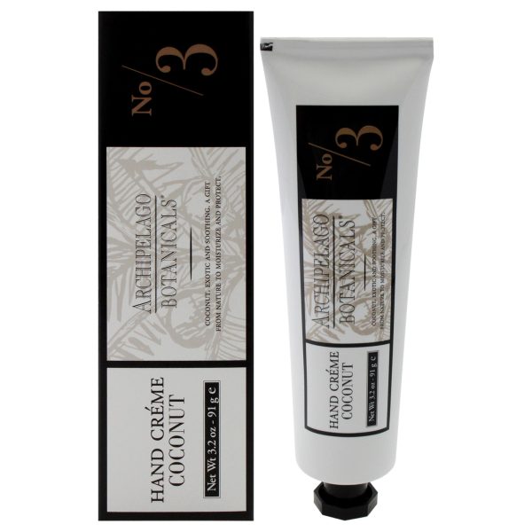 Archipelago Botanicals Hand Cream - Coconut by Archipelago Botanicals for Unisex - 3.2 oz Cream Discount