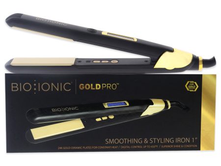 Bio Ionic Gold Pro Styliing Iron by Bio Ionic for Women - 1 Inch Flat Iron on Sale