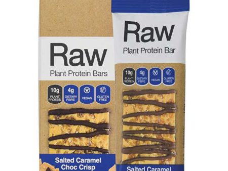 Amazonia Raw Protein Bar Salted Caramel Choc Crisp 40g x 10 Display Online Hot Sale