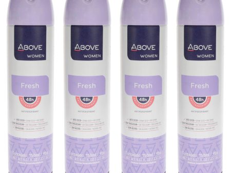 Above 48 Hours Antiperspirant Deodorant - Fresh by Above for Women - 3.17 oz Deodorant Spray - Pack of 4 Online Sale