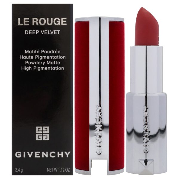 Givenchy Le Rouge Deep Velvet Matte Lipstick - 27 Rouge Infuse by Givenchy for Women - 0.12 oz Lipstick Online Hot Sale