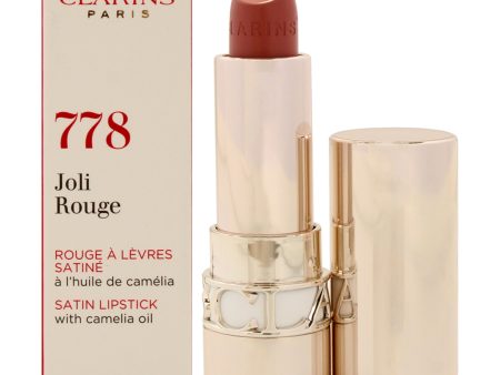 Clarins Joli Rouge Satin Lipstick - 778 Pecan Nude by Clarins for Women - 0.1 oz Lipstick Fashion