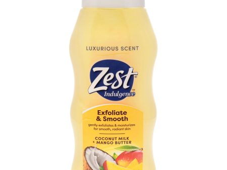 Zest Exfoliate and Smooth Body Wash - Coconut Milk and Mango Butter by Zest for Women - 20 oz Body Wash For Cheap