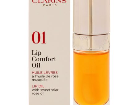 Clarins Lip Comfort Oil - 01 Honey by Clarins for Women - 0.2 oz Lip Oil Hot on Sale