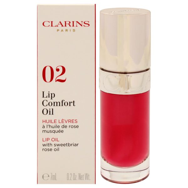 Clarins Lip Comfort Oil - 02 Raspberry by Clarins for Women - 0.2 oz Lip Oil Online