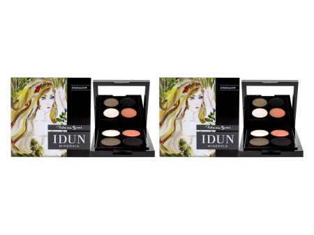 Idun Minerals Eyeshadow Palette - 406 Vitsippa by Idun Minerals for Women - 4 x 0.03 oz Eye Shadow - Pack of 2 Fashion